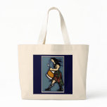 Drummer in Blue Tote bags