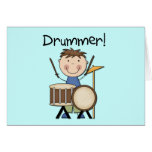 Drummer - Male Tshirts and Gifts Greeting Card