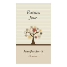 Drummer - Stylish Natural Theme Business Cards