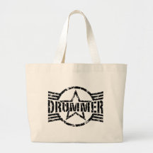 Drummer Tote Bags
