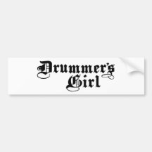 Drummer's Girl Bumper Stickers