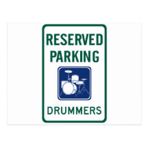 Drummers Parking Postcard