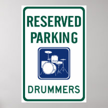 Drummers Parking Print