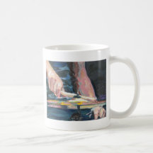 Drumming playing drums coffee mugs