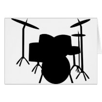 drums greeting card