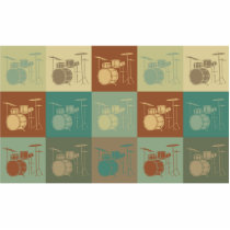 Drums Pop Art Acrylic Cut Outs