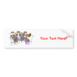 Drums: Purple & White Drum Kit: 3D Model: Bumper Stickers