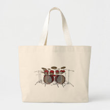 Drums: Red Drum Kit: 3D Model: Bags
