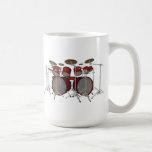 Drums: Red Drum Kit: 3D Model: Coffee Mug
