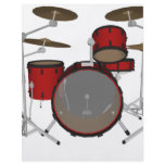 Drums: Red Drum Kit: 3D Model: flyers