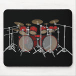 Drums: Red Drum Kit: 3D Model: Mousepad