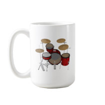 Drums: Red Drum Kit: 3D Model: Mugs