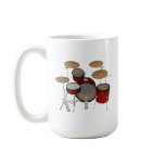 Drums: Red Drum Kit: 3D Model: mugs