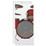 Drums: Red Drum Kit: 3D Model: rack cards