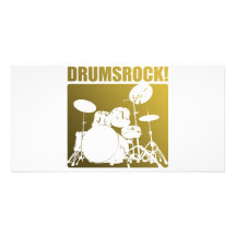 Drums Rocks! Photo Card Template