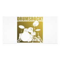 Drums Rocks! Photo Card Template