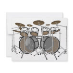Drums: White Drum Kit: 3D Model: invitations