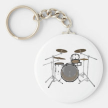 Drums: White Drum Kit: 3D Model: Key Chains