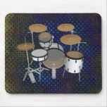 Drums: White Drum Kit: 3D Model: Mousepad