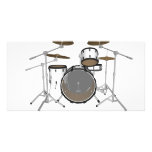Drums: White Drum Kit: 3D Model: photo cards