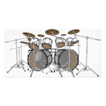 Drums: White Drum Kit: 3D Model: photo cards