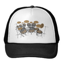 Drums: White Drum Kit: 3D Model: Trucker Hat