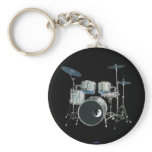 Drums & Yin-Yang Keychain