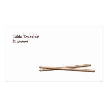 Drumsticks Drummer Business Card Template