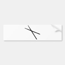 drumsticks icon bumper stickers
