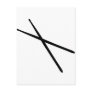 drumsticks icon post card