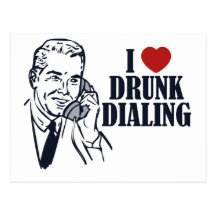 Drunk Dialling Post Cards