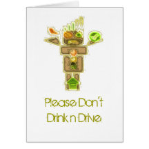 Drunk Driver Blurred Vision Card