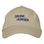 DRUNK, HUNGER embroidered hats