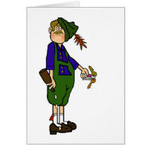 Drunk Oktoberfest Man with Beer & Keys Card