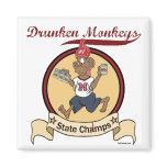 Drunken Monkeys magnet