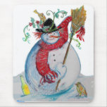 DRUNKEN SNOWMAN mousepads