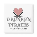 Drunken Space Pirates magnets