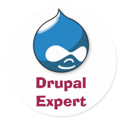 Drupal Expert Round Sticker by ccharlton