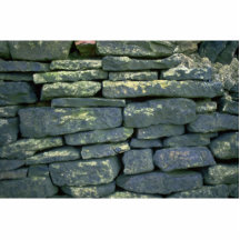 Dry stone wall acrylic cut out