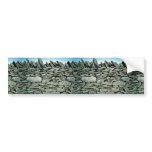 Dry stone wall bumper stickers
