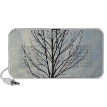 Dry Tree in Garden Mini Speakers