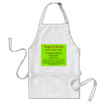 Dryer Lint Recipe aprons