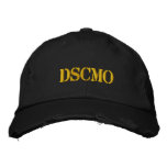 DSCMO Army Black cap with gold lettering embroidered hats