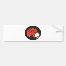 DSLR digital camera front retro Bumper Sticker