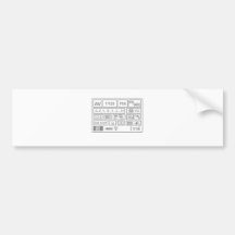DSLR Setting Bumper Stickers