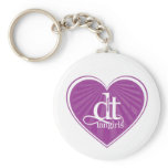 DT Fangirls (Heart Purple Keychain)