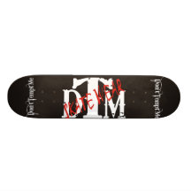 DTM Skateboard Black Background