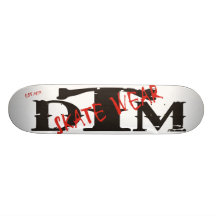 DTM Skateboard White Background