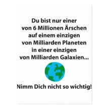 Du bist nur einer postkarte
