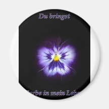 Du bringst Farbe in mein Leben Refrigerator Magnets